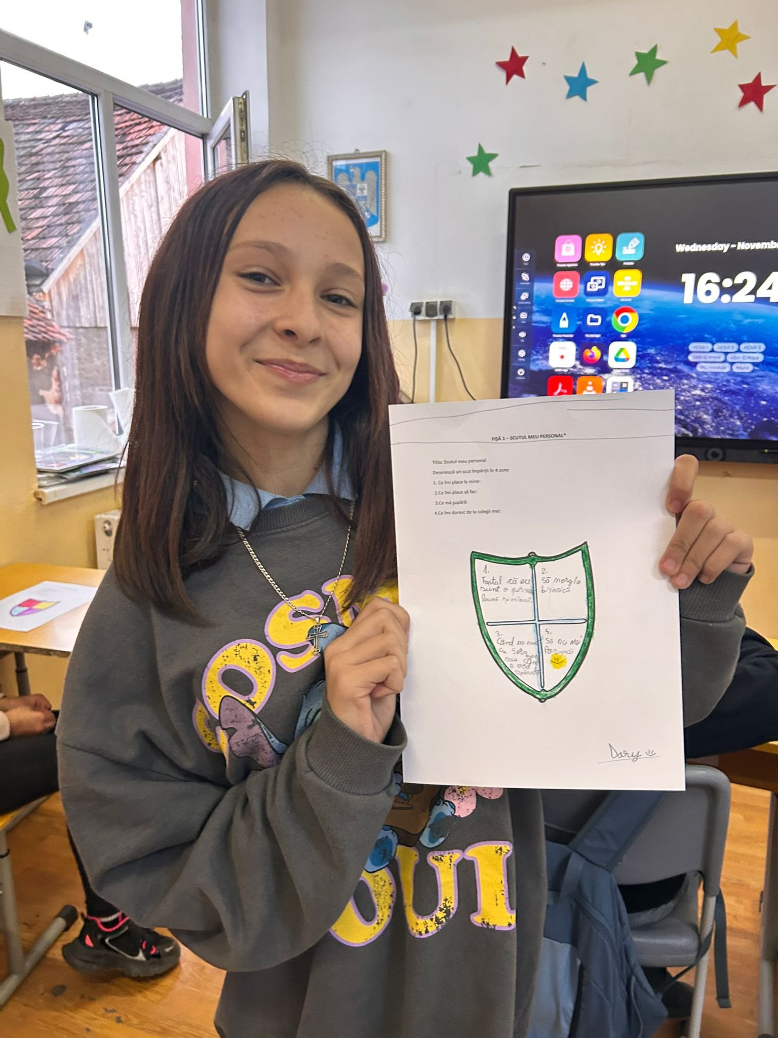 Mândru de scutul meu – autocunoaștere la clasă