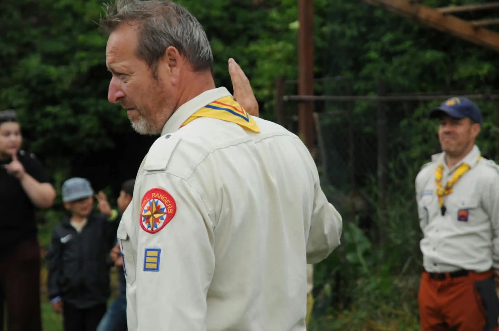 Lideri Royal Rangers la ceremonia taberei de vară